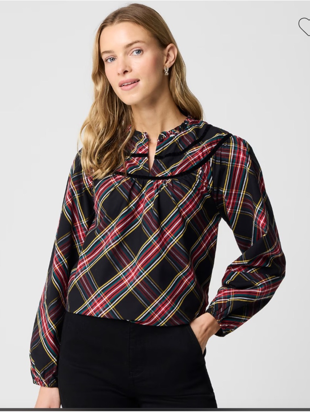 J Crew Plaid Blouse